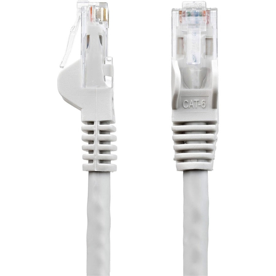 StarTech.com Cat6 Patch Cable, 12 ft, RJ-45 Male/Male, 24 AWG, Gold Plated, Snagless, Molded, Gray, 1 Each