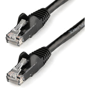 StarTech.com Cat6 Patch Cable, 14 ft, RJ-45 Male/Male, 24 AWG, Gold Plated, Snagless, Black, 1 Each