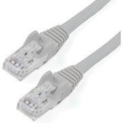 StarTech.com Cat6 Patch Cable, 14 ft, RJ-45 Male/Male, 24 AWG, Gold Plated, Snagless, Gray, 1 Each