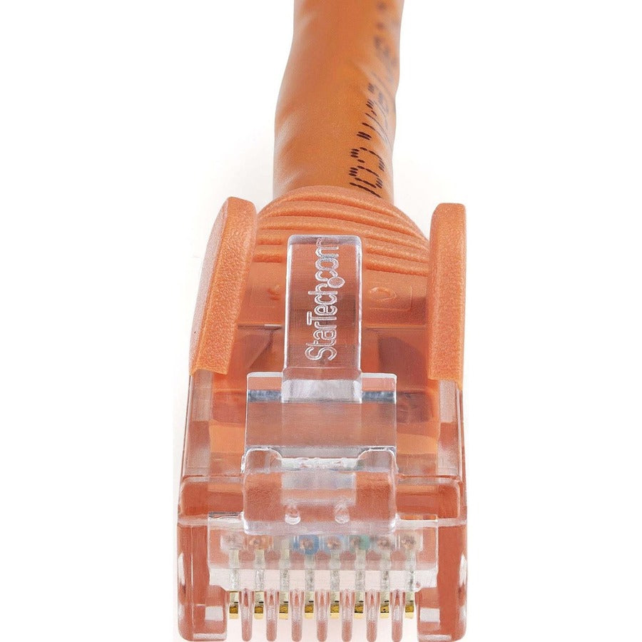 StarTech.com Cat6 Patch Cable, 150 ft, RJ-45 Male/Male, 24 AWG, Gold Plated, Snagless, Orange, 1 Each