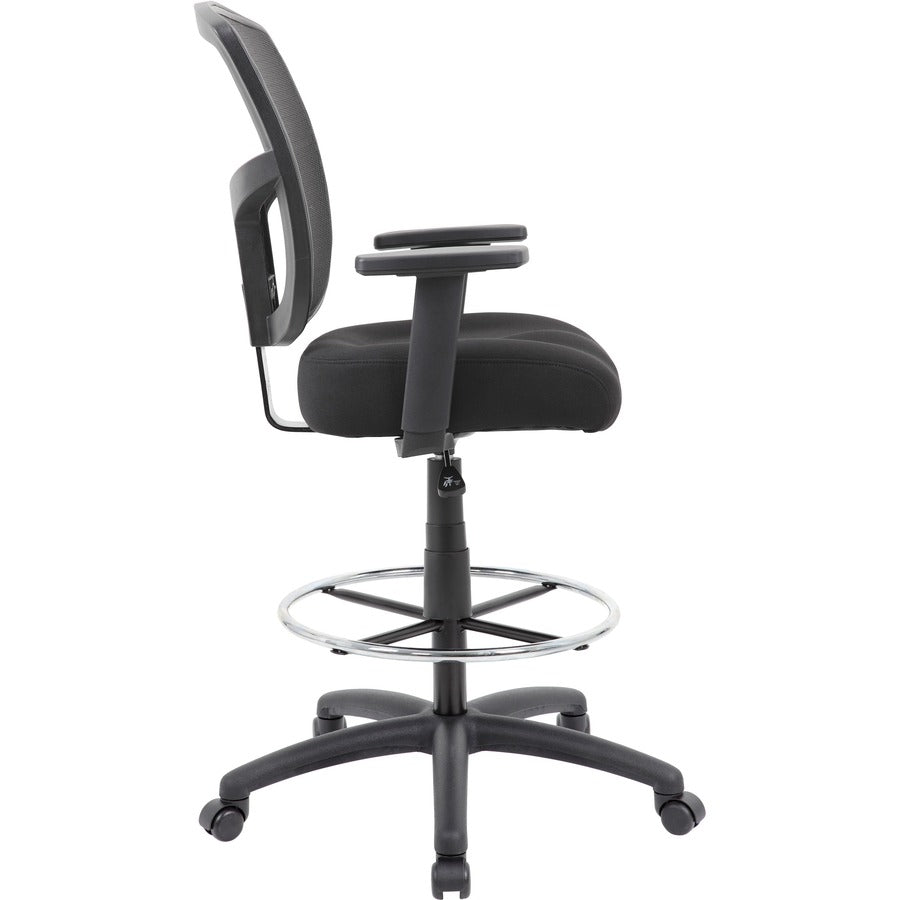 Boss Stool, Mesh, Black