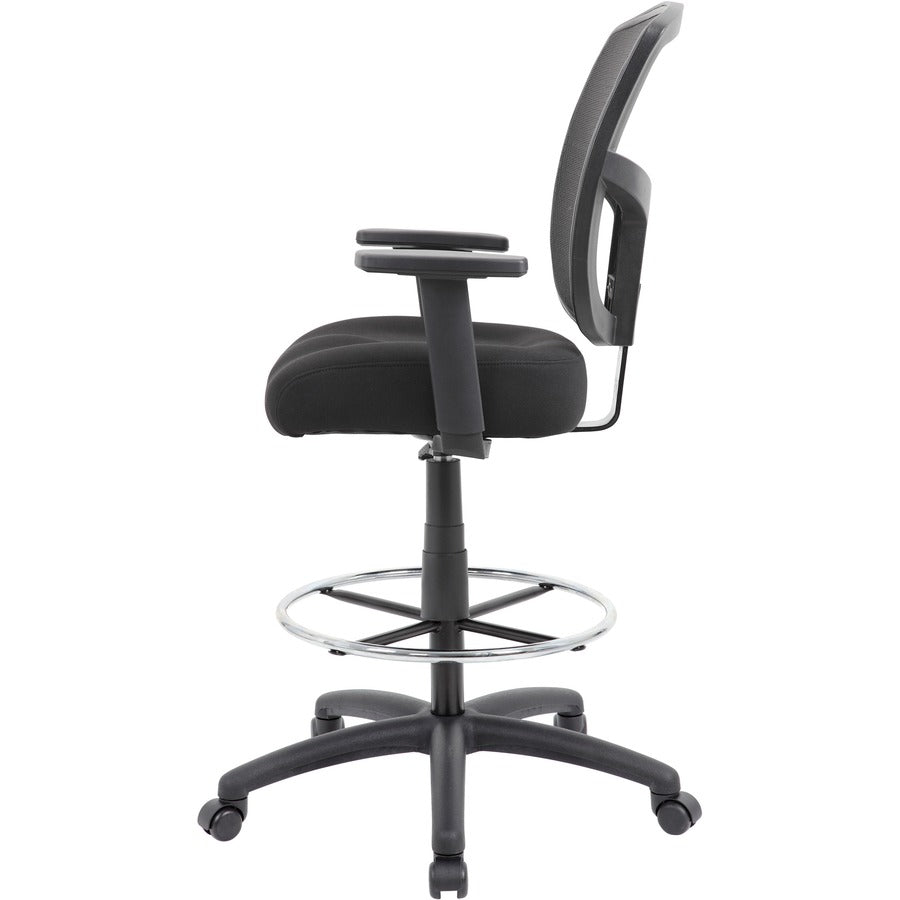 Boss Stool, Mesh, Black