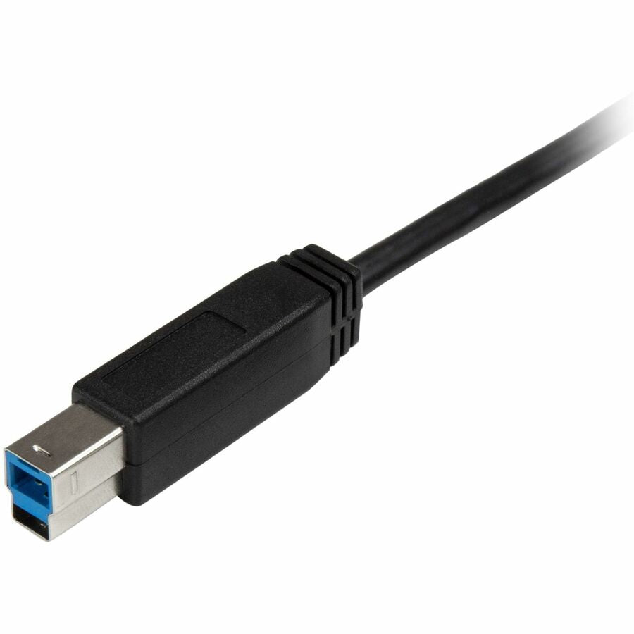 StarTech.com USB Data Transfer Cable, USB-C to USB-B, 6.56 ft, Nickel Plated, Black, 1 Each