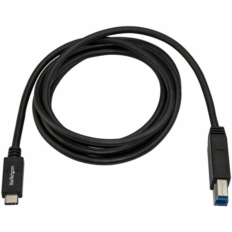 StarTech.com USB Data Transfer Cable, USB-C to USB-B, 6.56 ft, Nickel Plated, Black, 1 Each