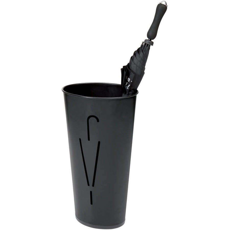 Alba Umbrella Holder - Steel - Black - Sturdy - 1 Each