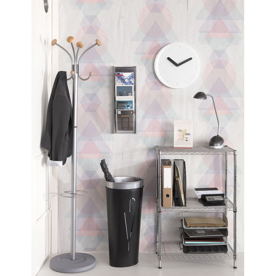 Alba Umbrella Holder - Steel - Black - Sturdy - 1 Each