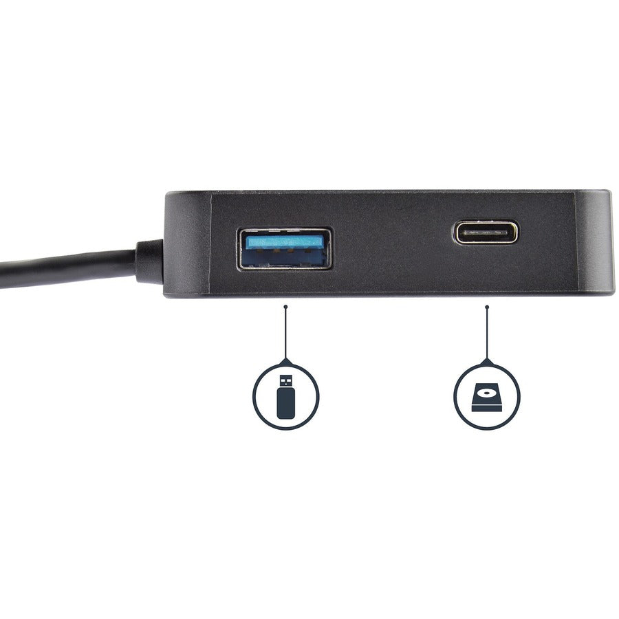 StarTech.com USB-C Multiport Adapter for Laptops - 4K HDMI - GbE - USB-C - USB-A