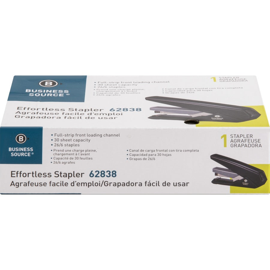 Business Source Full Strip Flat-Clinch Stapler