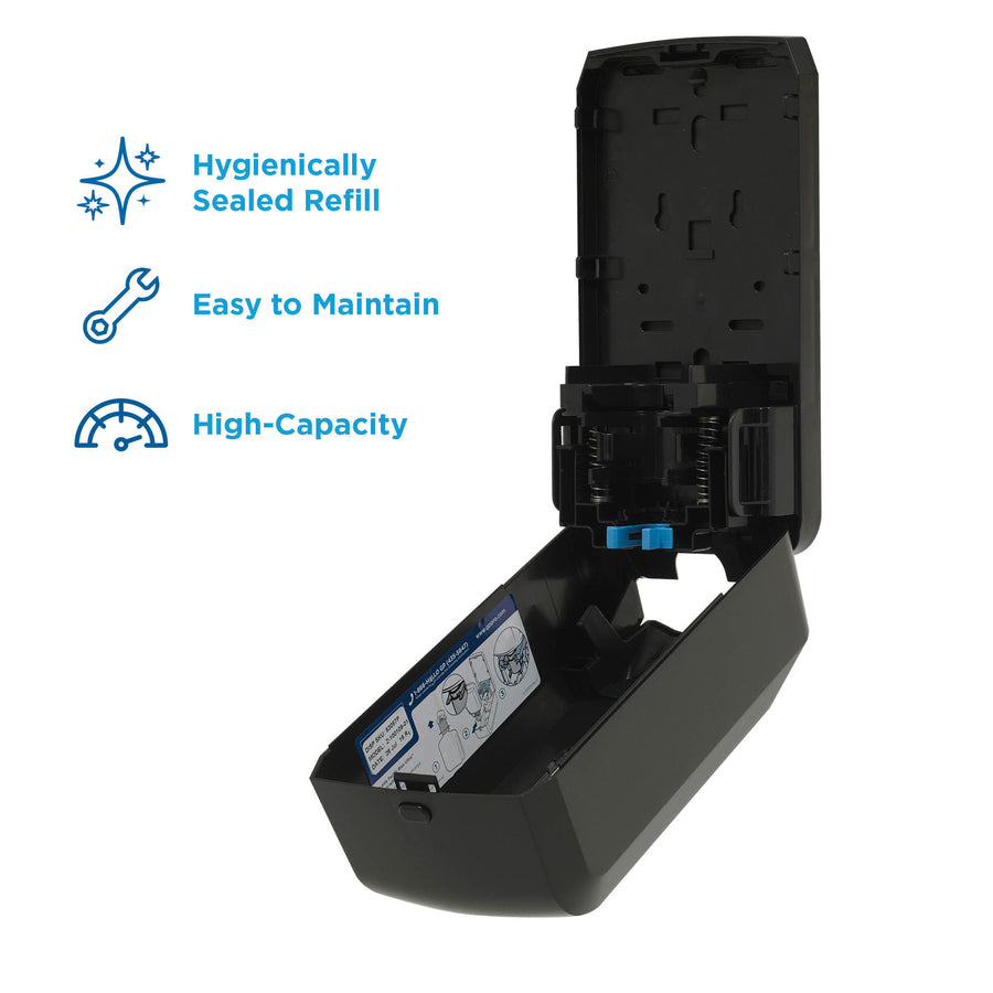 Pacific Blue Ultra Foaming Hand Soap/Hand Sanitizer Wall-Mounted Manual Dispenser - Manual - Black - 1 Each