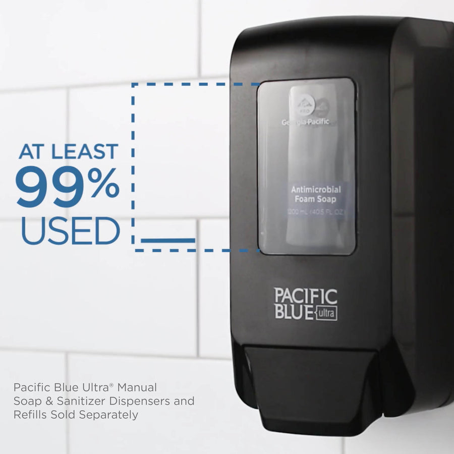 Pacific Blue Ultra Foaming Hand Soap/Hand Sanitizer Wall-Mounted Manual Dispenser - Manual - White - 1 Each