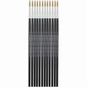 Charles Leonard Water Color Brush - 0.63" Bristle - No. 5 - Hardwood Handle - Aluminum Ferrule - 12 / Pack