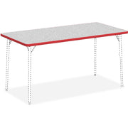 Lorell Classroom Activity Tabletop - Gray Nebula, High Pressure Laminate (HPL) Rectangle Top - 60" Table Top Width x 30" Table Top Depth x 1.13" Table Top Thickness - Classroom - Assembly Required - 1 Each