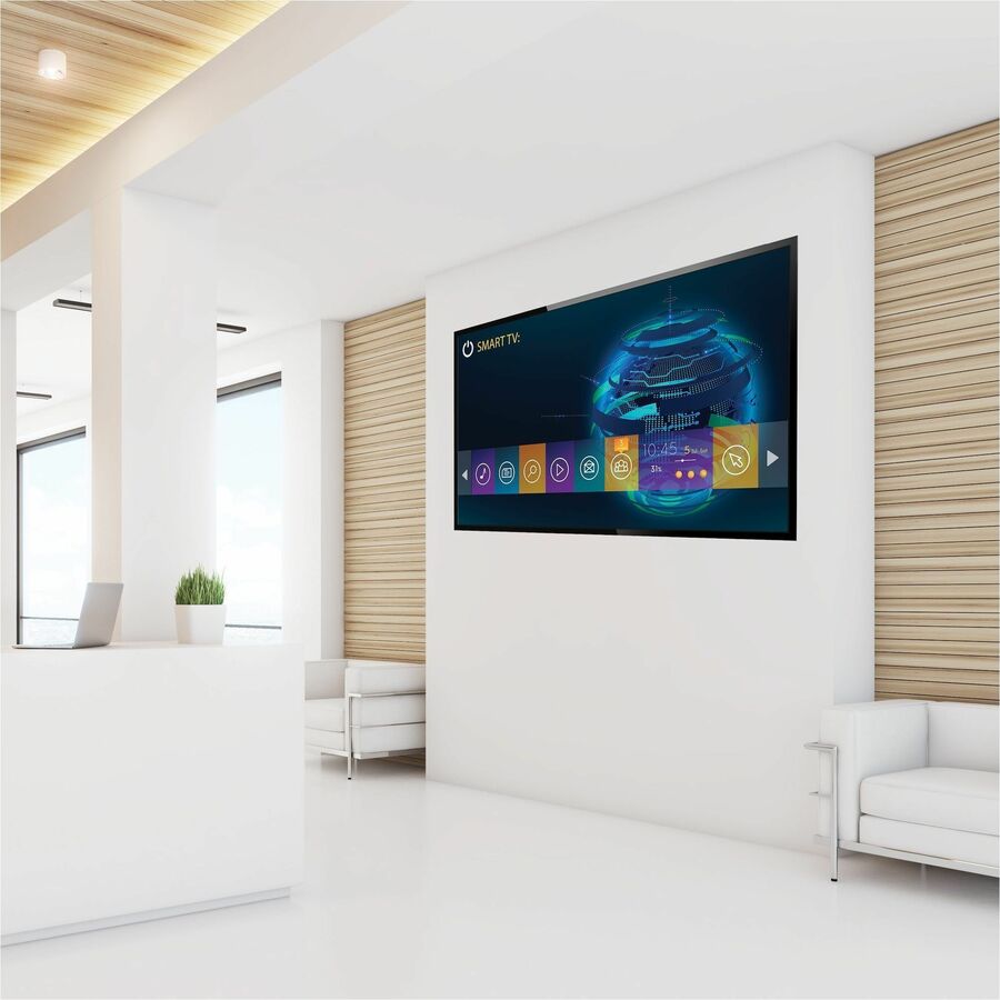 StarTech.com Wall Mount for Flat Panel Display, Curved Screen Display, LED Display, LCD Display - Black