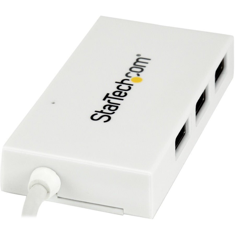 StarTech.com 4-Port USB-C Hub - USB-C to 1x USB-C and 3x USB-A - USB 3.0 Hub - White