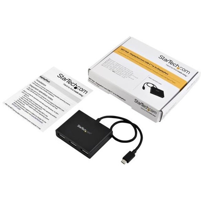StarTech.com MST Hub - DisplayPort over USB-C to 3x DisplayPort