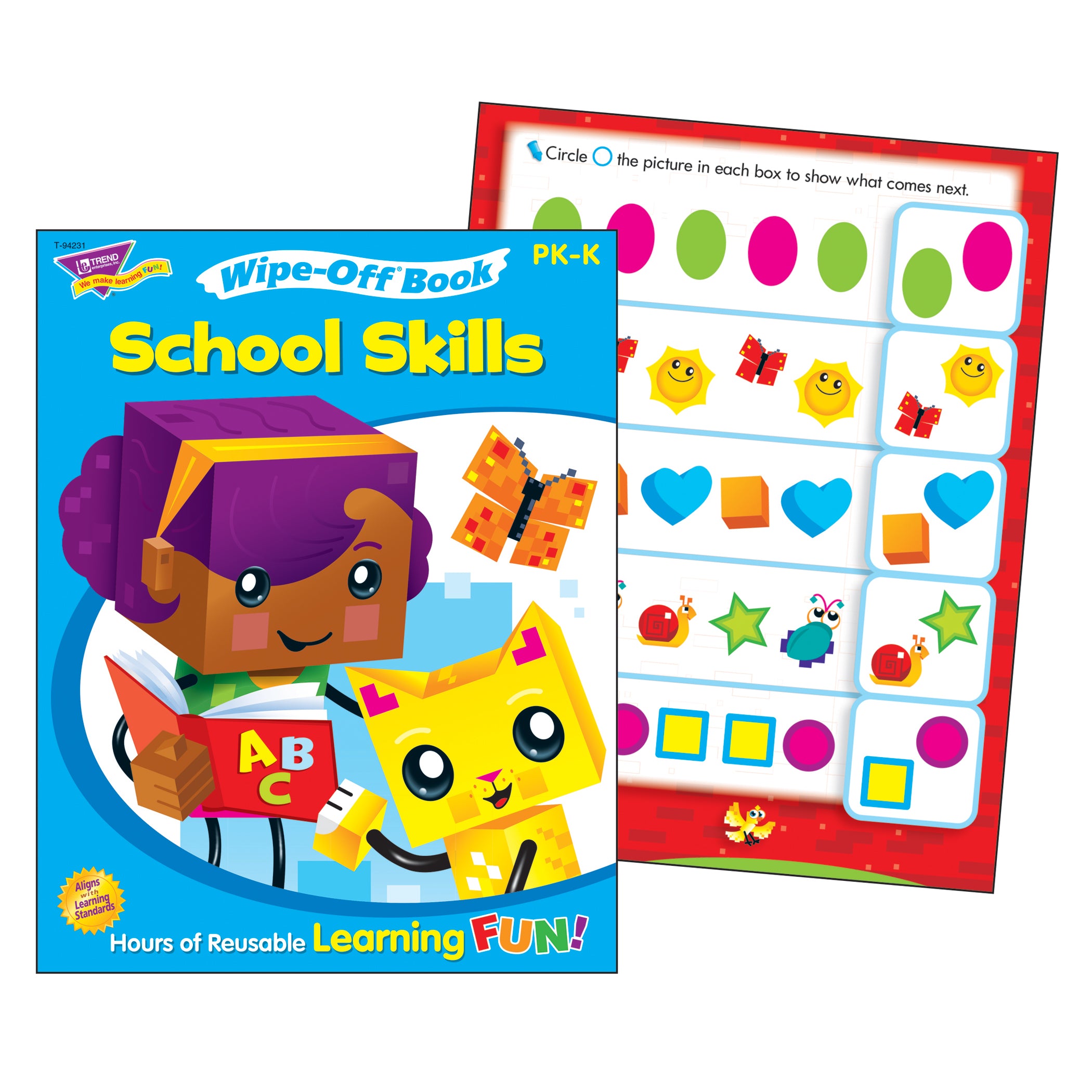 School Skills Wipe-Off® Book Wipe-Off® Book, 28 pgs