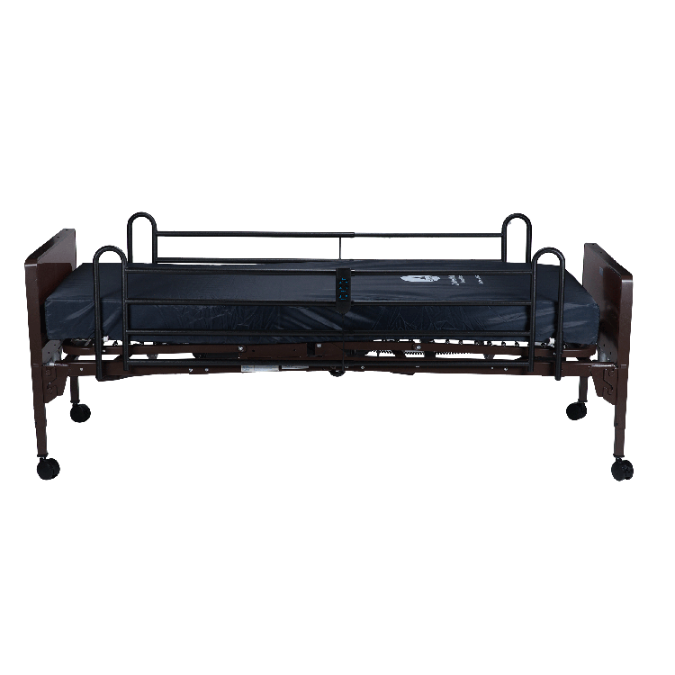 Semi Electric Homecare Bed w/ Full Rail & DynaRest Multi-Zone, 1 Piece per Case