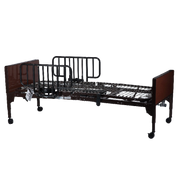 Semi Electric Homecare Bed w/ Half Rail and No Mattress, 1 Piece per Case