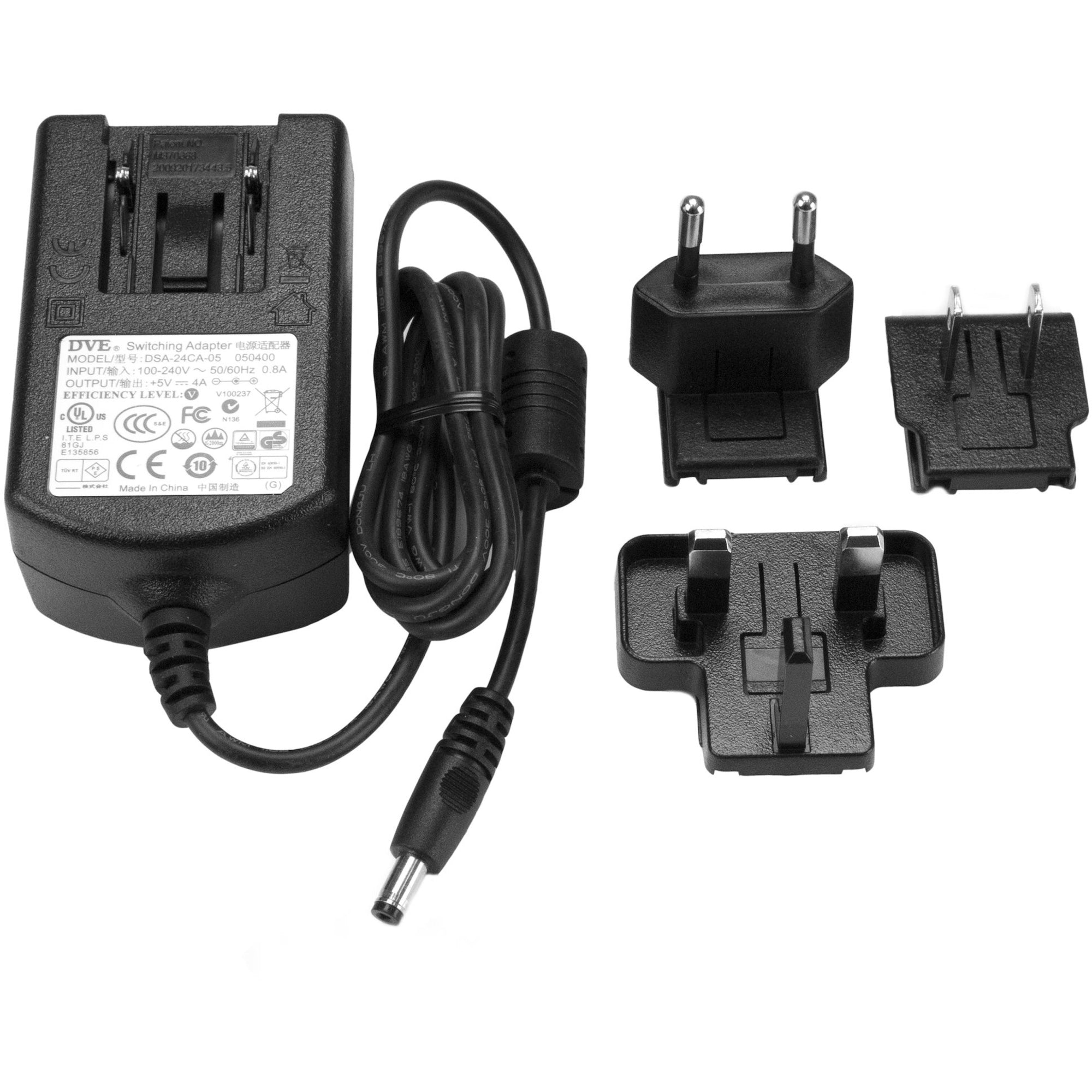 StarTech.com DC Power Adapter - 5V, 4A