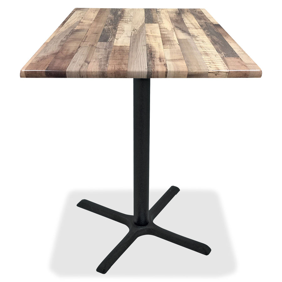 Holland Bar Stools Utility Table Top, Square, 36" x 36", Rustic Finish, 2 per Carton