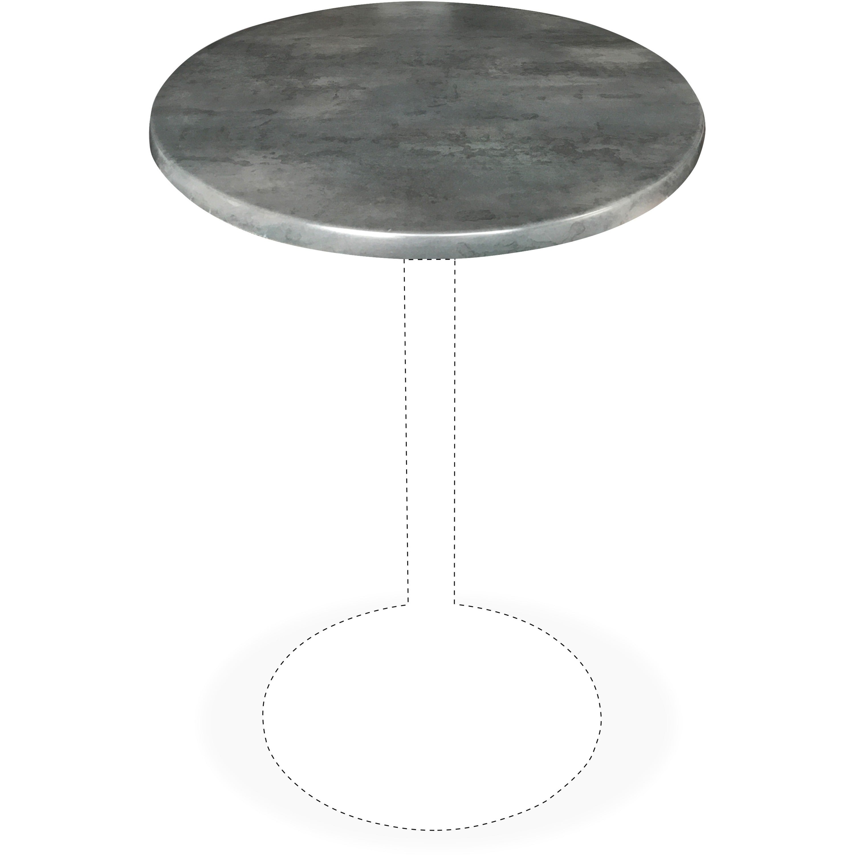 Holland Bar Stools Utility Table Top, Round, 36" Diameter, Black Steel, 2 per Carton