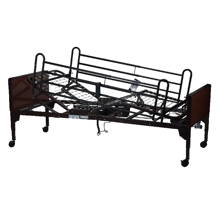 Full Electric Homecare Bed w/ Full Rail and No Mattress, 1 Piece per Case