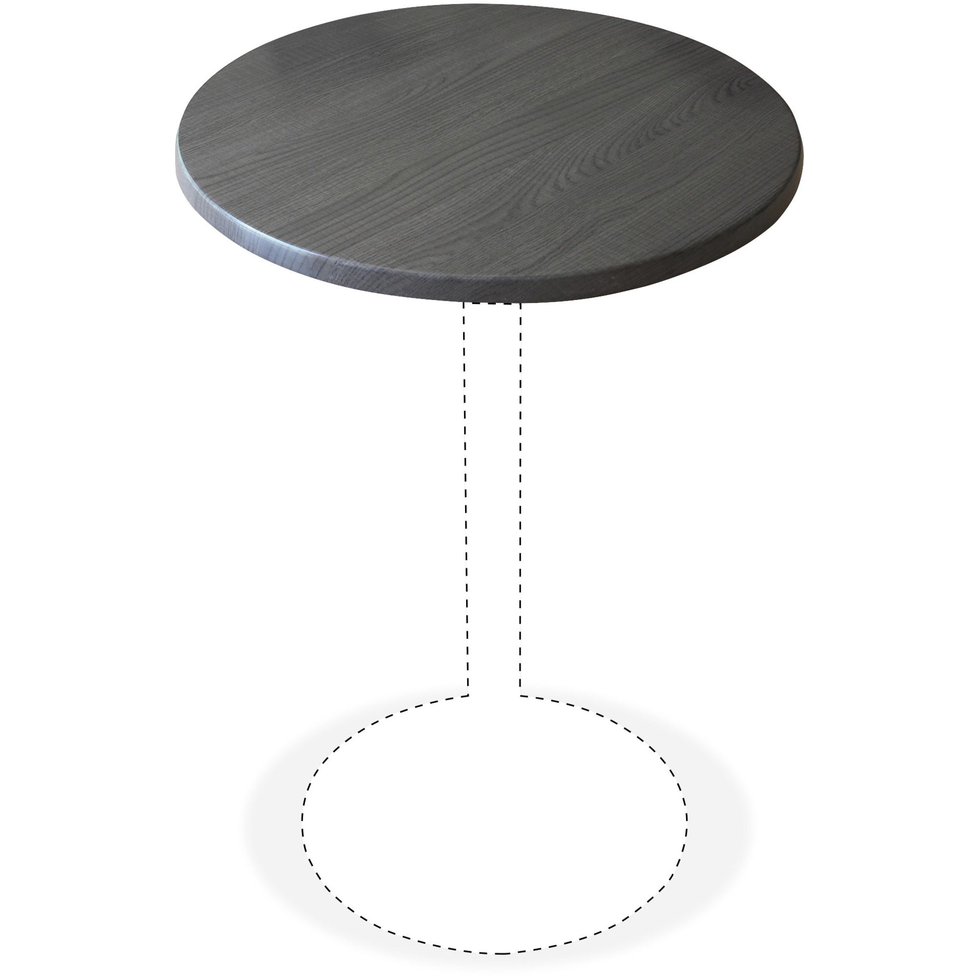 Holland Bar Stools Utility Table Top, Charcoal, Round, 30" Diameter, 2 per Carton