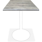 Holland Bar Stools Utility Table Top, Graystone, Square, 36" x 36", 2 per Carton