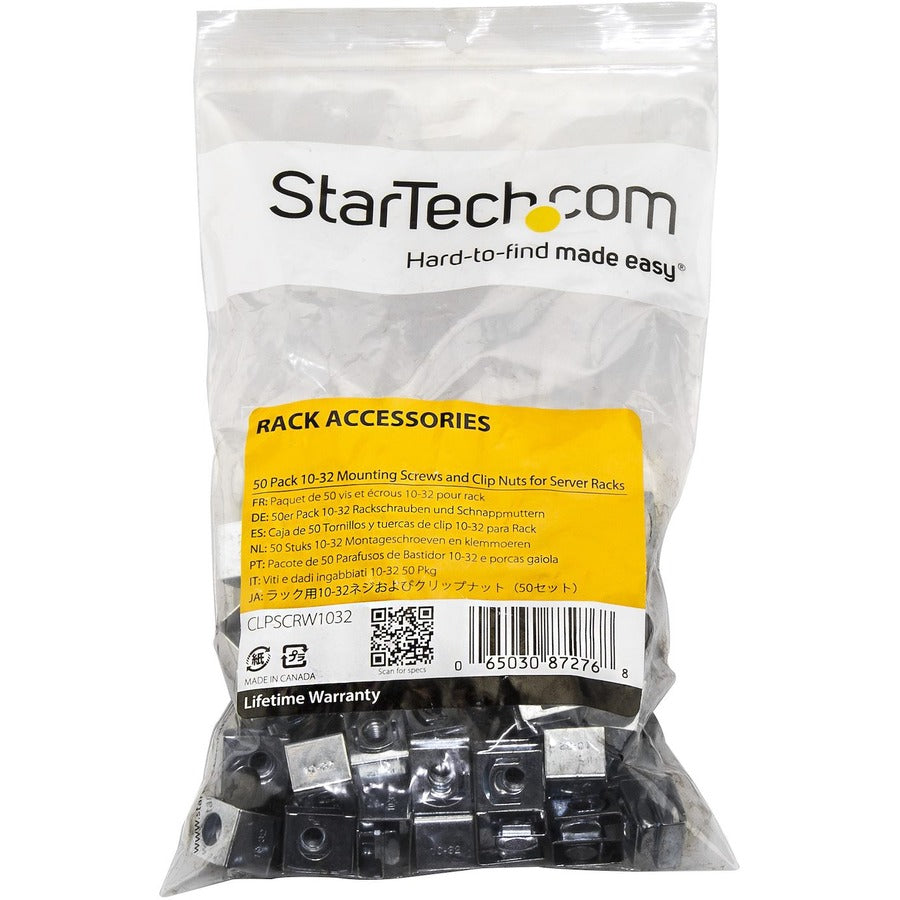 StarTech.com Server Rack Screws and Clip Nuts