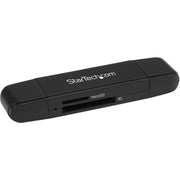 StarTech.com Flash Reader, SD/MMC/microSD/SDHC/SDXC/microSDHC/microSDXC, USB Type C & USB 3.1, 1.95TB Capacity, External, 1 Each