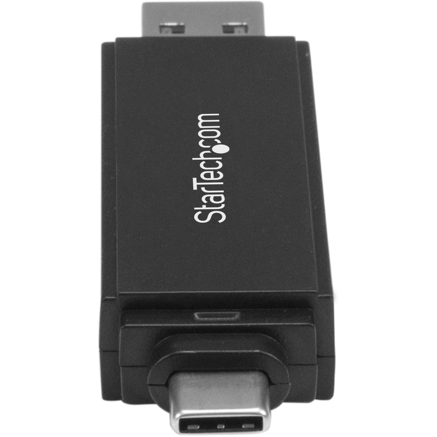 StarTech.com Flash Reader, SD/MMC/microSD/SDHC/SDXC/microSDHC/microSDXC, USB Type C & USB 3.1, 1.95TB Capacity, External, 1 Each