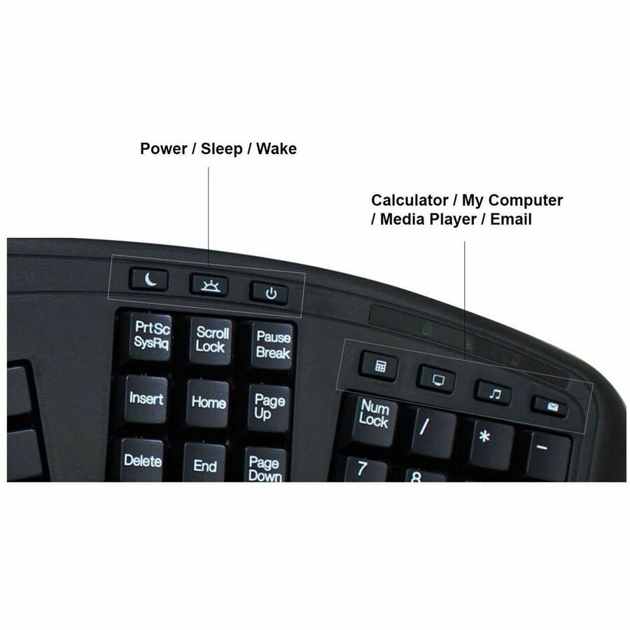 Adesso Tru-Form Ergonomic Touchpad Keyboard