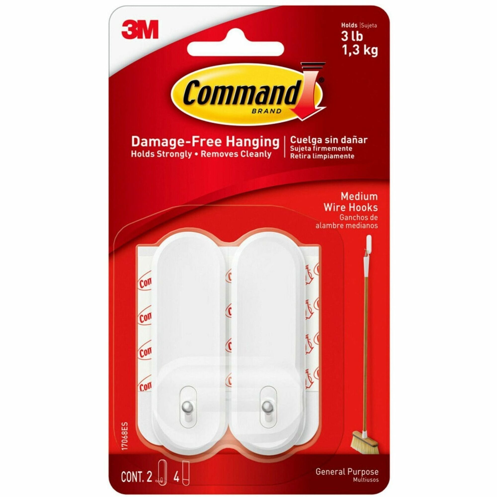 3 lb (1.36 kg) Capacity - Plastic - White - 1 Pack