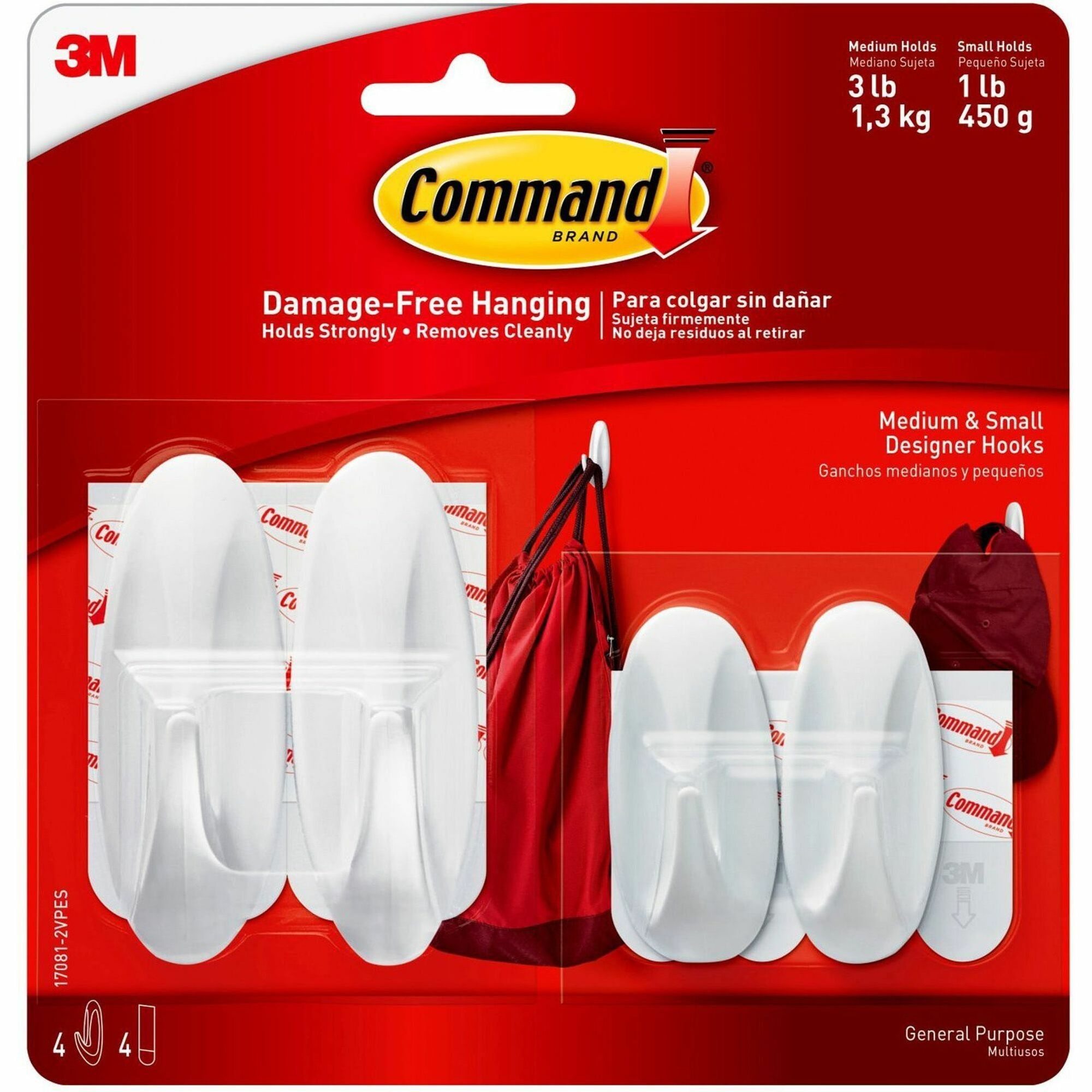 3 lb (1.36 kg) Capacity - White - 4 / Pack