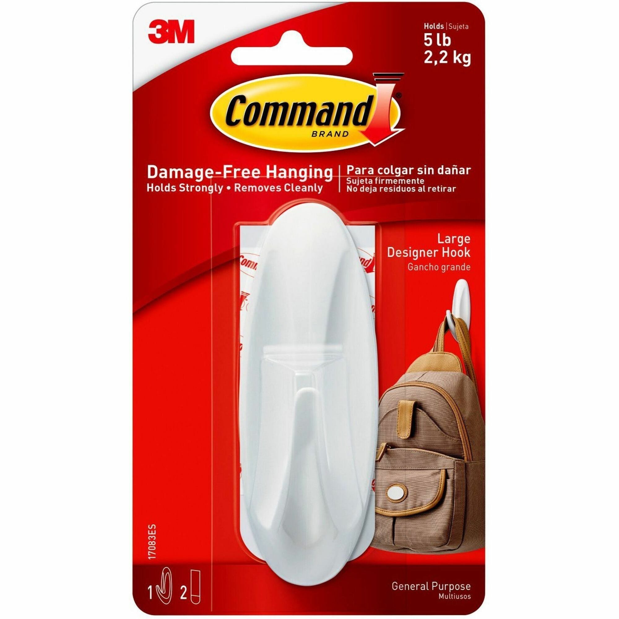 5 lb (2.27 kg) Capacity - Plastic - White - 1 Pack