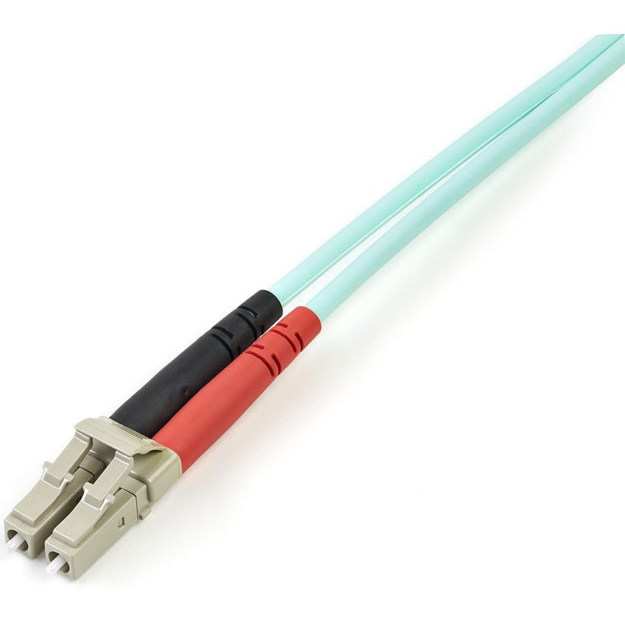 StarTech.com 9.84 ft Fiber Optic Duplex Patch Cable, LC to LC, Multi-mode 50/125µm, LSZH Jacket, Aqua, 100 Gbit/s, 1 Each