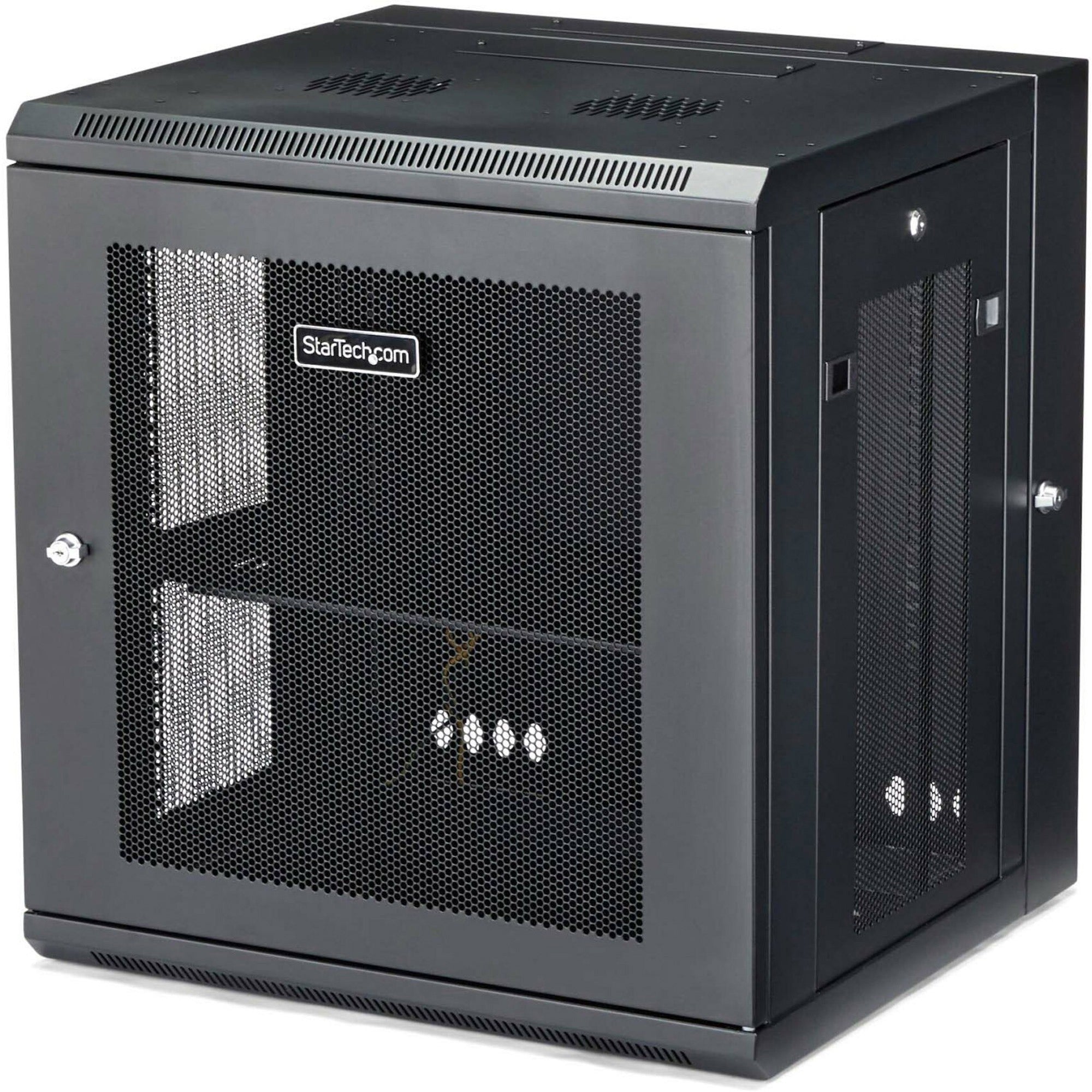 StarTech.com 12U Wall-Mount Server Rack Cabinet - Up to 17 in. Deep - Hinged Enclosure