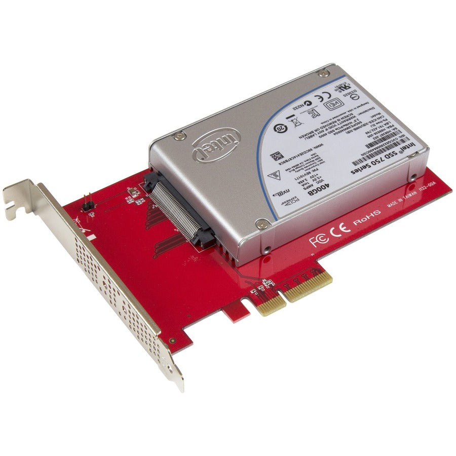 StarTech.com U.2 to PCIe Adapter for 2.5" U.2 NVMe SSD - SFF-8639 - x4 PCI Express 3.0