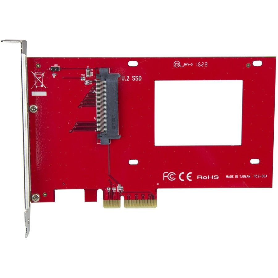 StarTech.com U.2 to PCIe Adapter for 2.5" U.2 NVMe SSD - SFF-8639 - x4 PCI Express 3.0