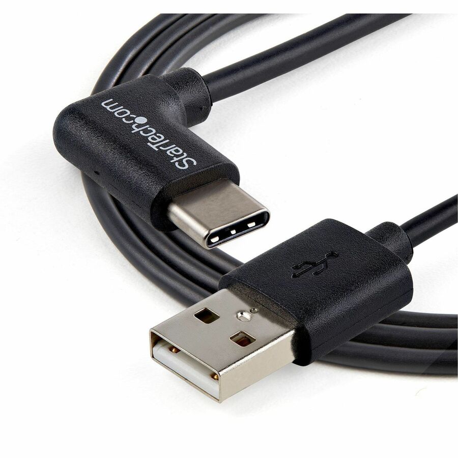 StarTech.com USB-A to USB-C Cable - Right-Angle - M/M - 1 m (3 ft.) - USB 2.0
