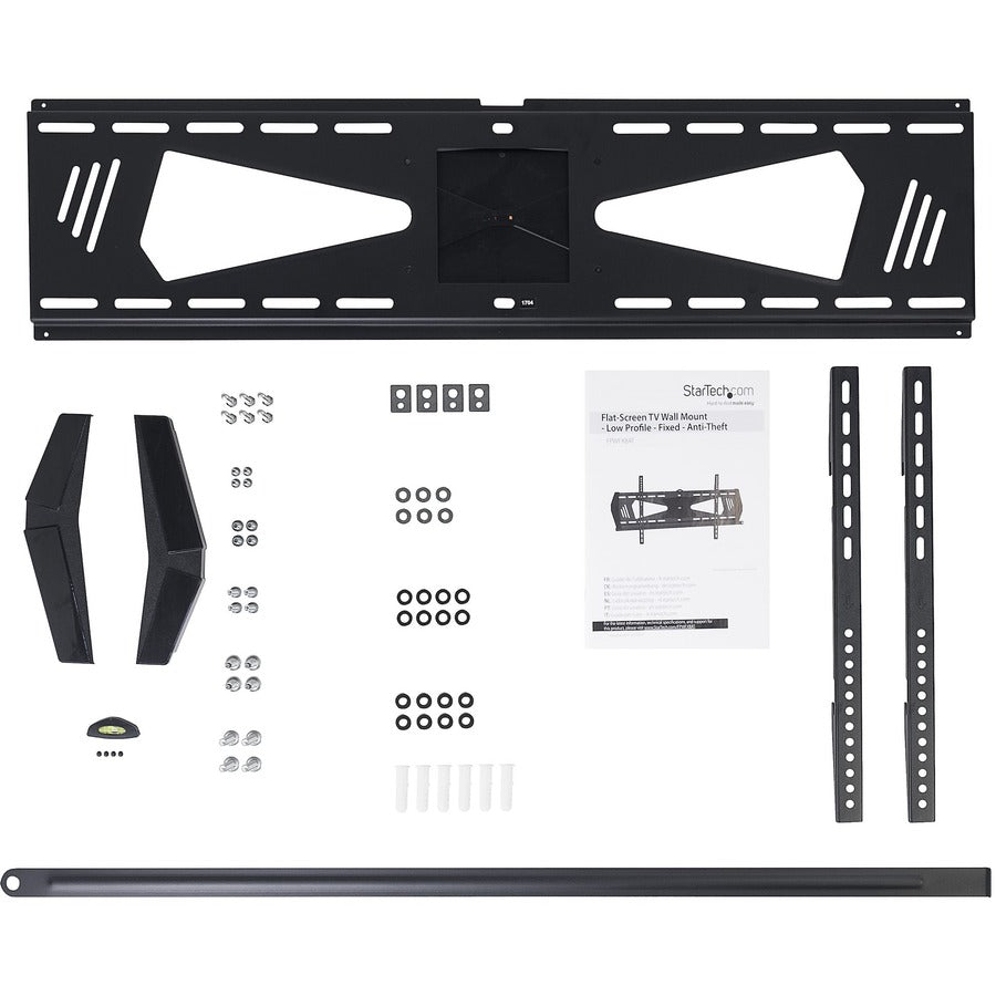 StarTech.com Wall Mount for TV, Monitor, LCD Display, LED Display, Flat Panel Display, Curved Screen Display - Black