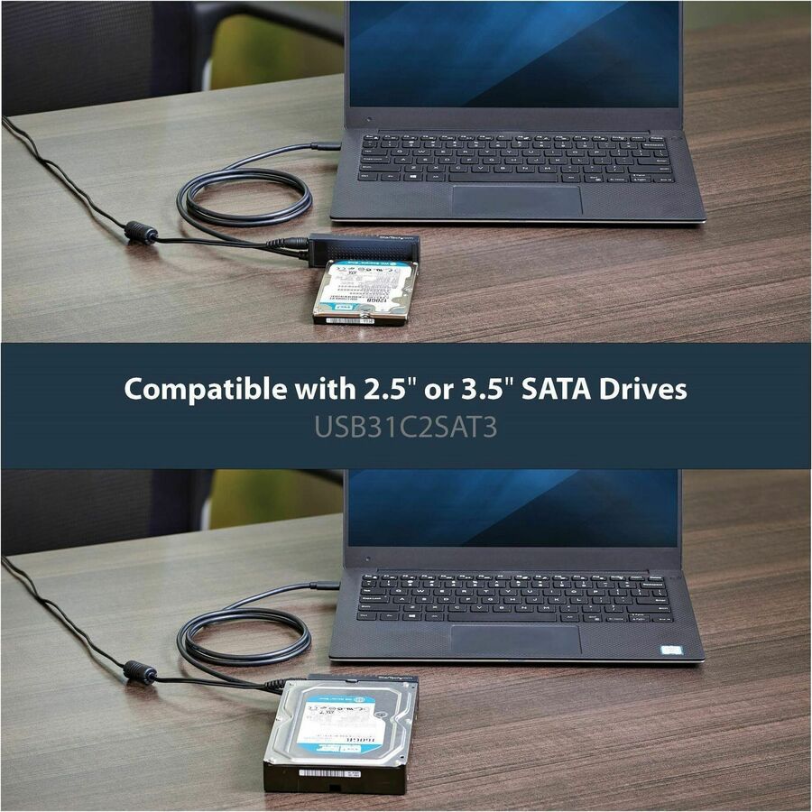 StarTech.com USB 3.1 (10Gbps) Adapter Cable for 2.5"/3.5" SATA Drives - USB-C