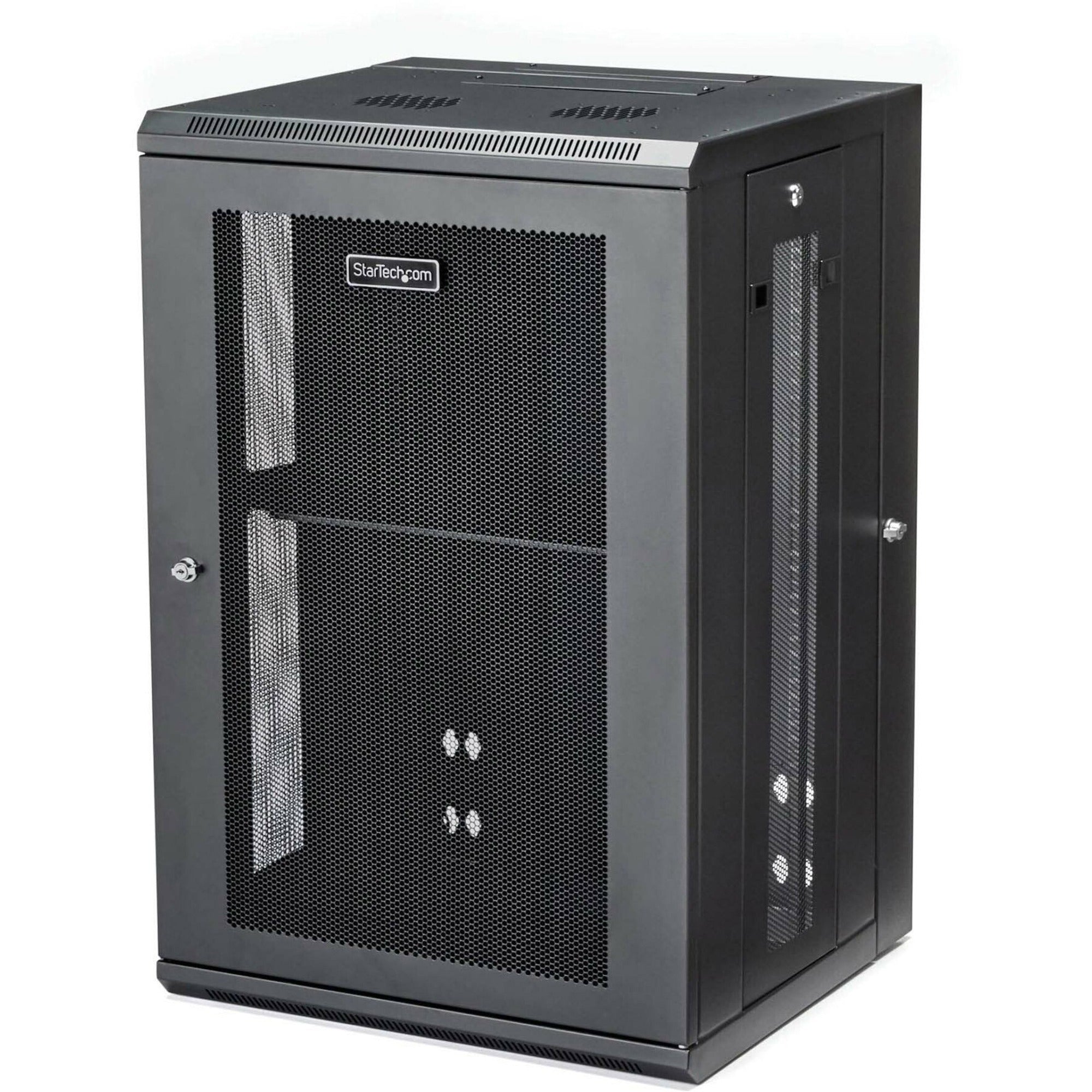 StarTech.com 18U Wall Mount Network Switch Cabinet With Hinged Back Panel