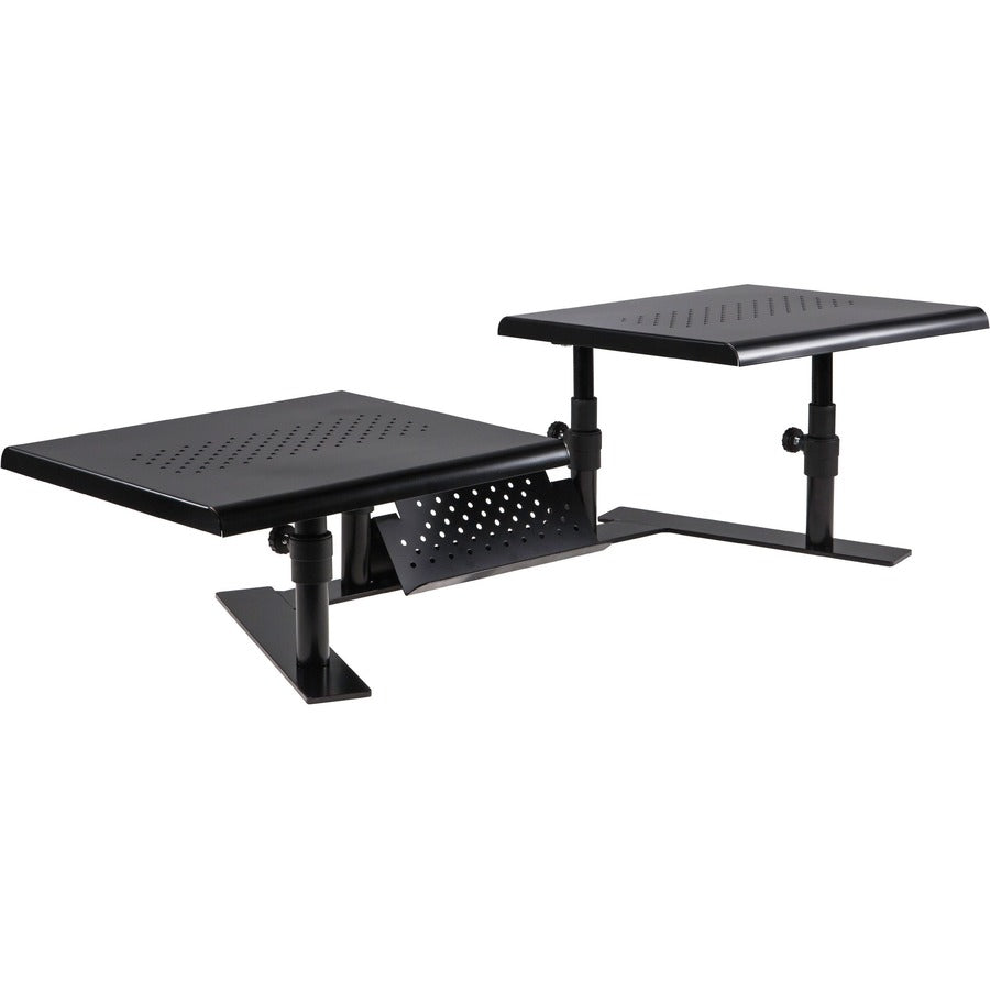 20 lb Load Capacity - 9" Height x 32" Width x 14" Depth - Desktop - Steel - Pearl Black