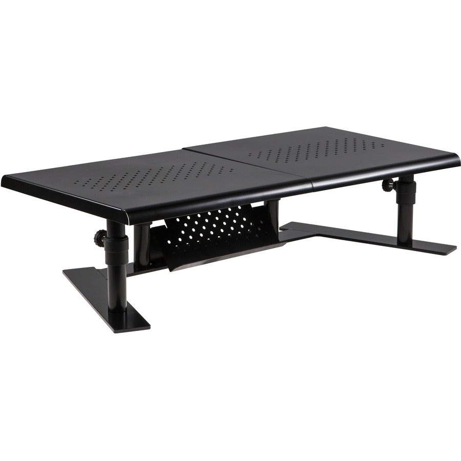 20 lb Load Capacity - 9" Height x 32" Width x 14" Depth - Desktop - Steel - Pearl Black