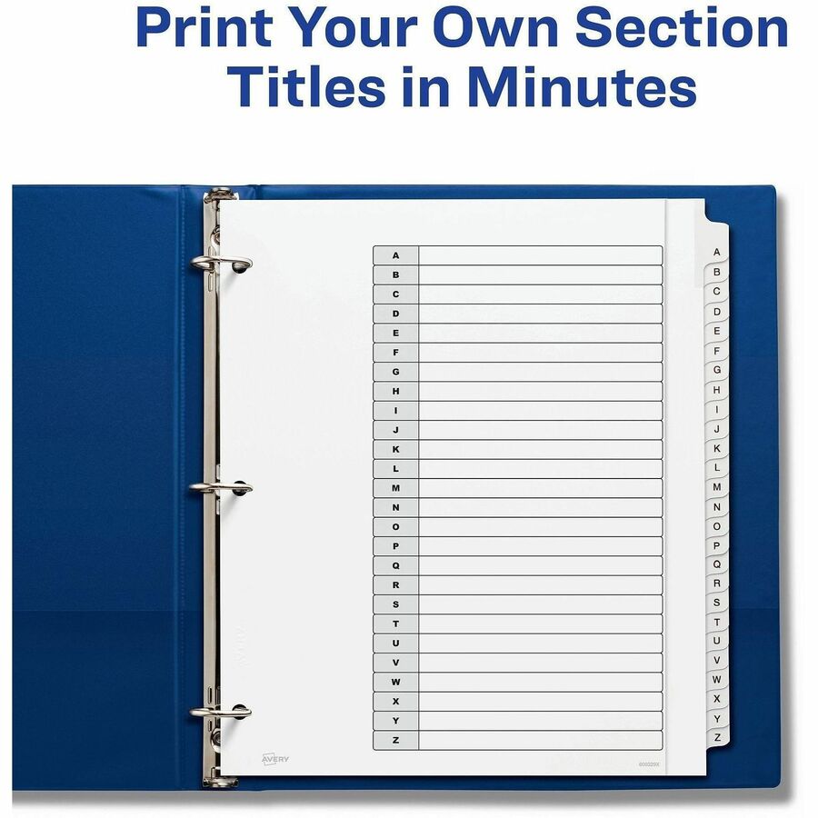 Avery Extra-Wide Dividers, 26 Tabs, Ready Index (11166)