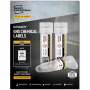Avery UltraDuty Chemical Labels, Waterproof, 1/2" x 1 3/4", Permanent Adhesive, Rectangle, Laser Printable, White Film, 60 Labels/Sheet, 25 Sheets, 1500 Labels Total, 1 Pack