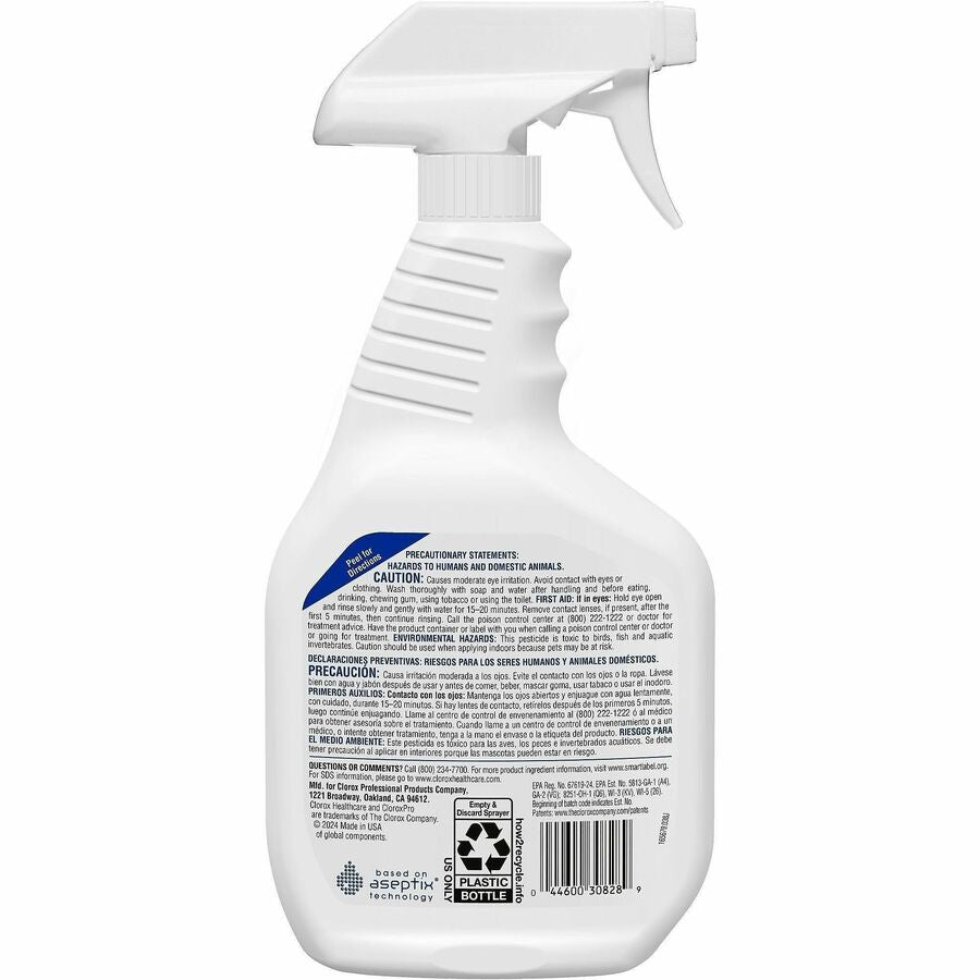 Clorox Healthcare Hydrogen Peroxide Cleaner Disinfectant Spray, 32 fl oz, Clear, 1 Each