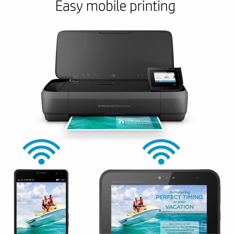 HP Officejet 250 Wireless Inkjet Multifunction Printer - Color