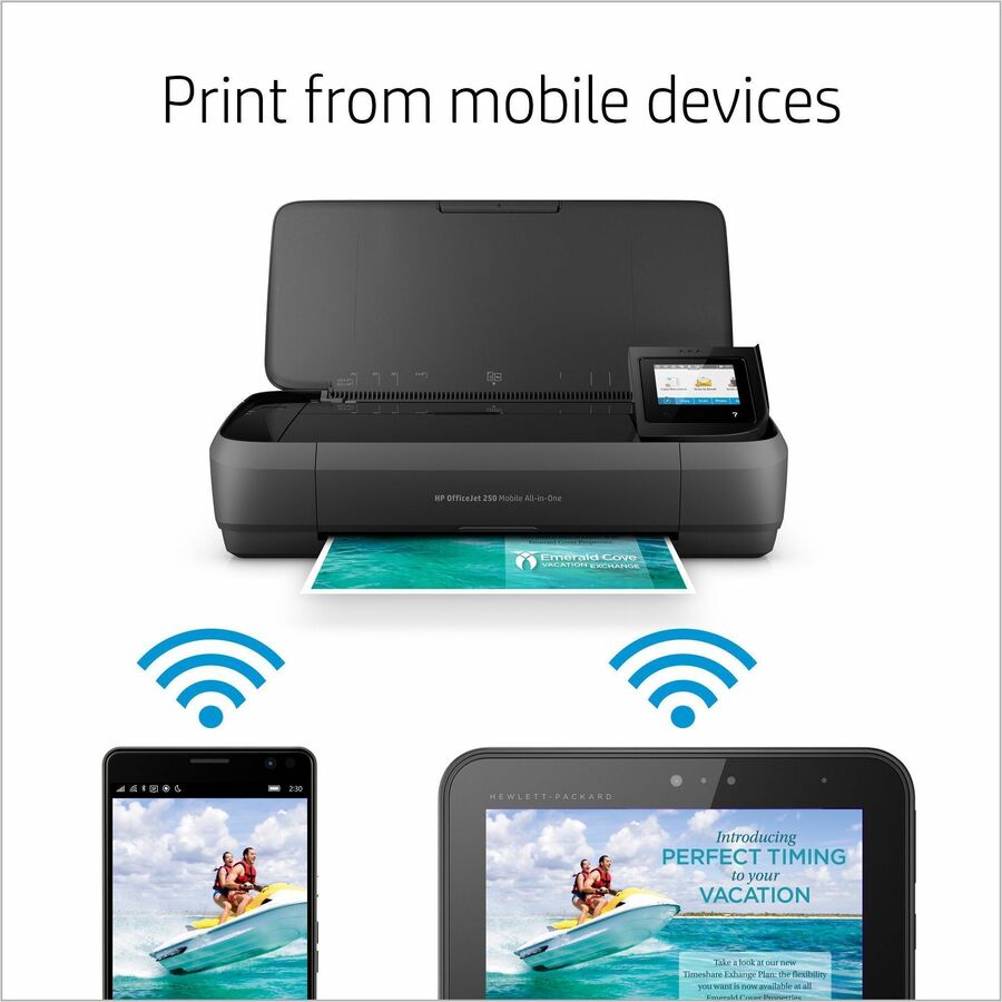HP Officejet 250 Wireless Inkjet Multifunction Printer - Color
